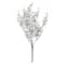 15" White Glittered Artificial Berry Bush Set, 6ct.
